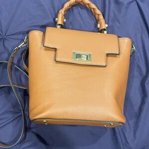 Brown backpack handbag